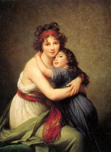 Madame Vigee Lebrun and Her Daughter Jeanne Lucie Louise 1789
