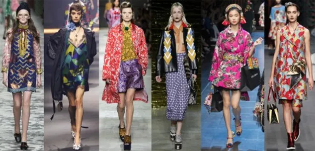 TỪ TRÁI QUA: Gucci, Lanvin, Dries Van Noten, Miu Miu, Dolce & Gabbana, Antonio Marras.