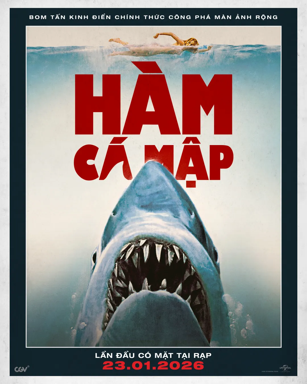 Phim Hollywood Hàm Cá Mập lần đầu ra mắt rạp Việt.