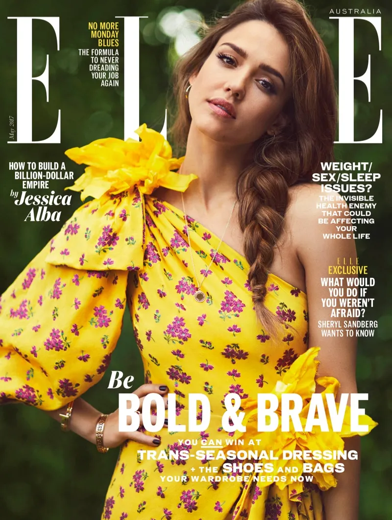 Jessica Alba trên bìa tạp chí ELLE Úc 05/2017