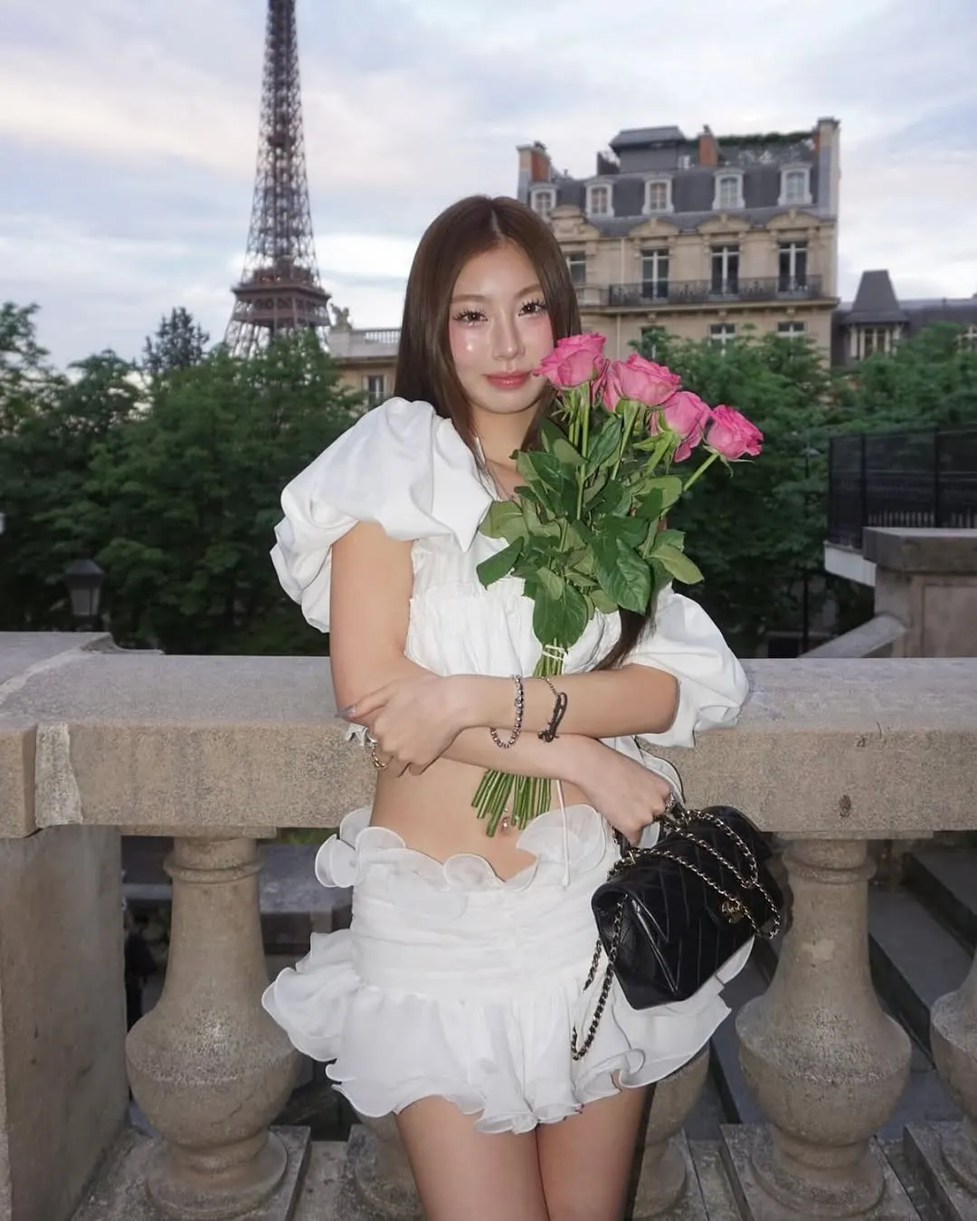 Áo croptop tay bồng