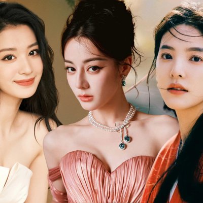 bạch nguyệt quang - diễn viên Vương Sở Nhiên, Địch Lệ Nhiệt Ba và Chương Nhược Nam trang điểm tông cam để chụp ảnh chân dung