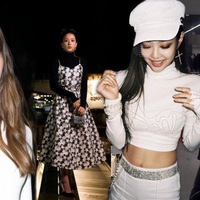 phối đồ với áo cổ lọ như BLACKPINK