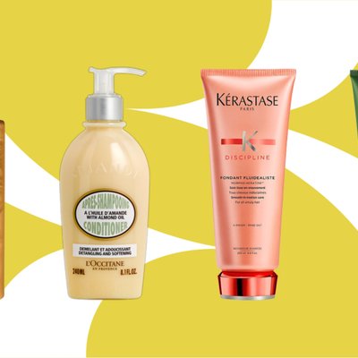 dầu xả - chai dầu xả của Loreal và l'occitane, tuýp dầu xả của Kerastase và Cocoon
