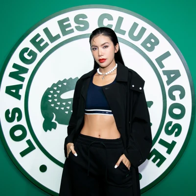 người mẫu Minh Tú tham dự sự kiện của Lacoste tại LA