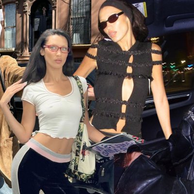 bella hadid mắt kính