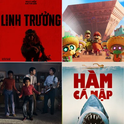 Loạt phim Hollywood như Hàm Cá Mập, Linh Trưởng.. sắp khởi chiếu.