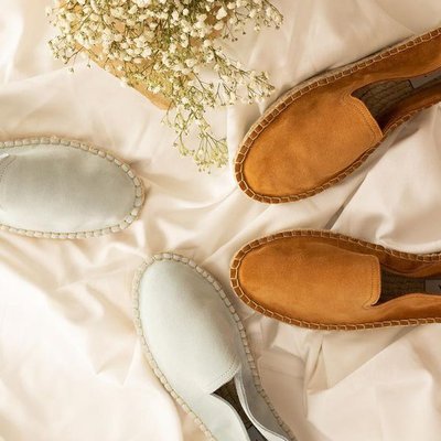 giày loafer đế cói màu trung tính
