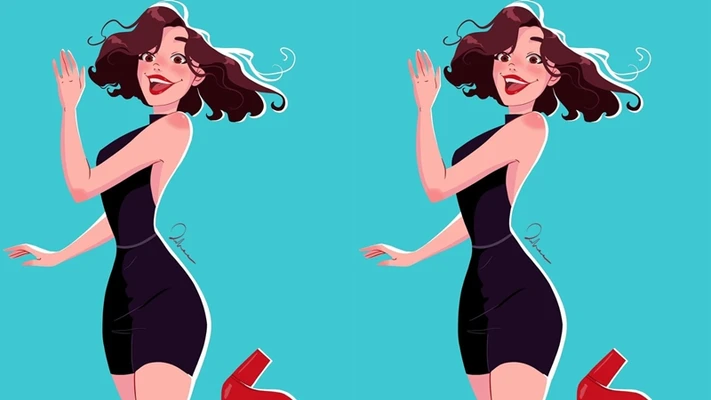 hai cô gái đang vui mừng nhập tiệc