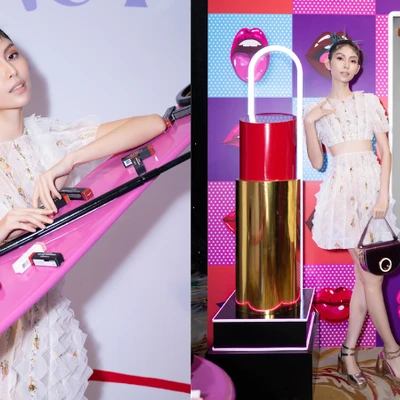 Hoa hậu Thùy Tiên tại sự kiện Lazada ra mắt LazBeauty
