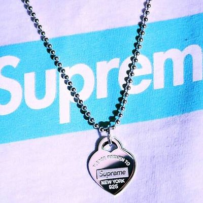 Áo thun thời trang supreme x tiffany & co