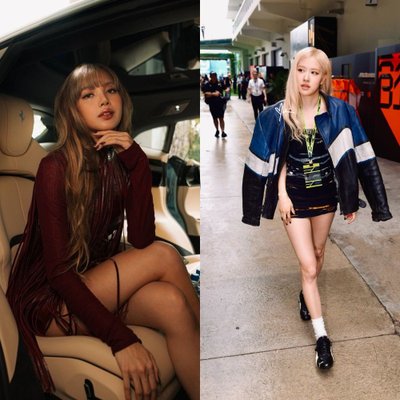 thời trang blackpink tại đường đua F1 Miami 2025