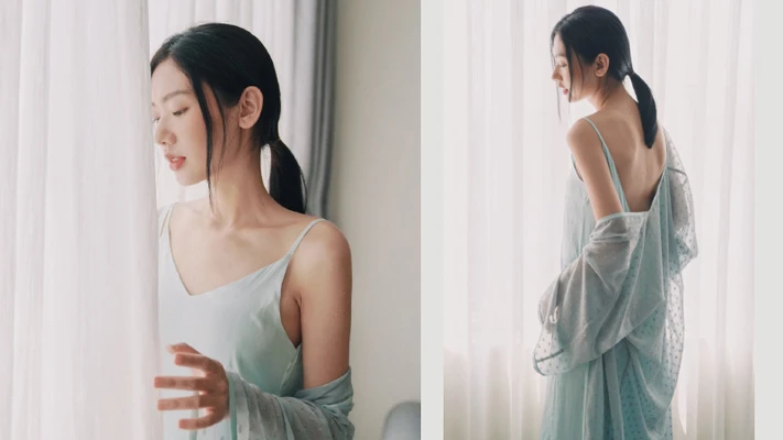 cách diện đầm hở lưng tinh tế