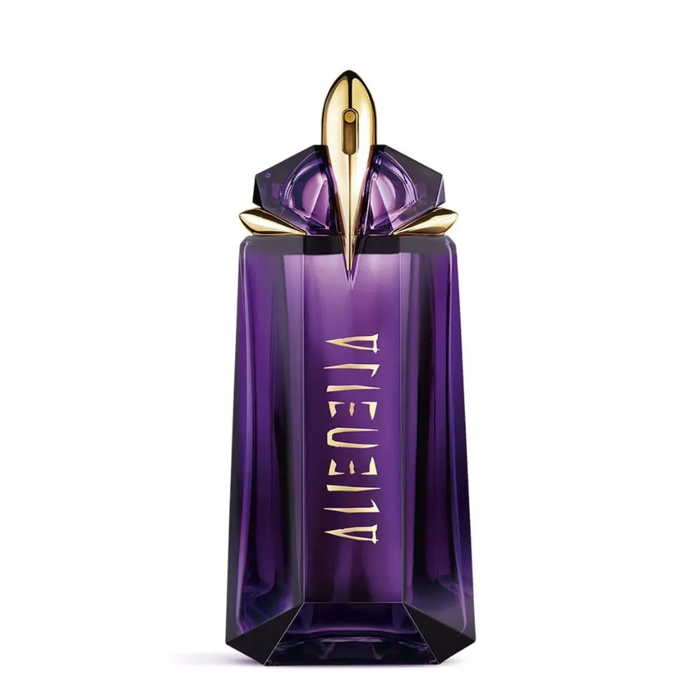 Hình ảnh Mugler Alien với vỏ chai màu tím thạch anh.