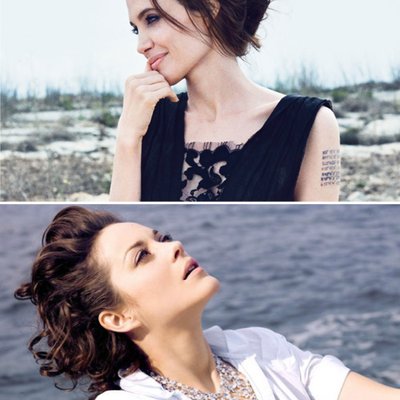 5 điểm giống nhau giữa Angelina Jolie và Marion Cotillard