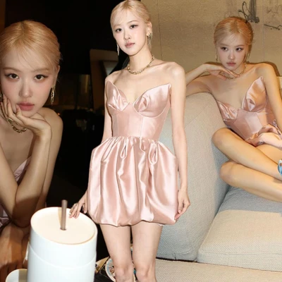 Đắm chìm trong mẫu váy hồng kẹo ngọt của Rosé (BLACKPINK) tại New York
