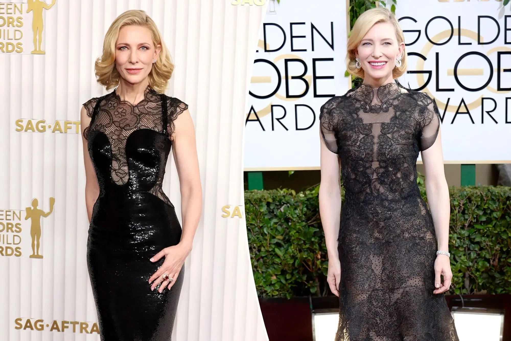 cate blanchett măc lại váy cũ tại sag award