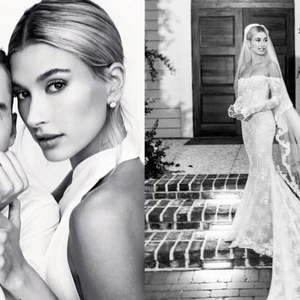 váy cưới của Hailey Bieber đám cưới của Justin Bieber