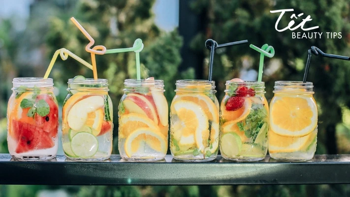 Giữ dáng, đẹp da ngày Tết với những công thức nước detox thanh lọc cơ thể ngay tại nhà