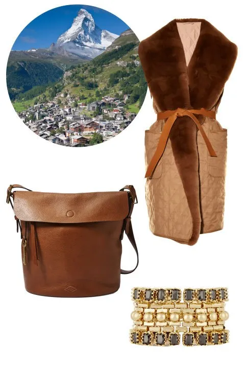 Túi bucket Fossil; $248 ≈ 5.591.000đ; fossil.com - Áo gi-lê Max Mara Eddy; $2,790 ≈ 62.904.000đ; matchesfashion.com - Vòng tay Eddie Borgo; $600 ≈ 13.527.000đ; net-a-porter.com