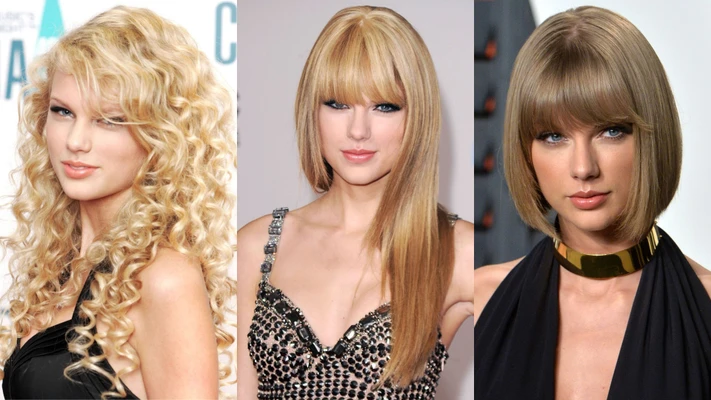 những kiểu tóc thương hiệu cá nhân của taylor Swift