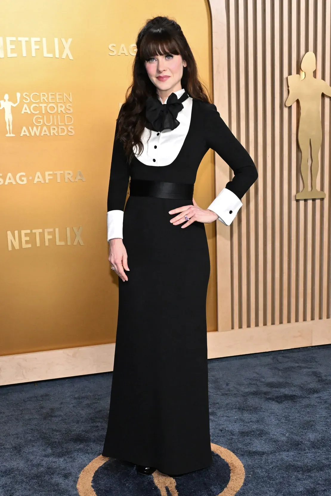 Zooey Deschanel tại lễ trao giải SAG Awards 2025