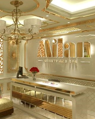 Quầy tiếp tân của thẩm mỹ viện Milan