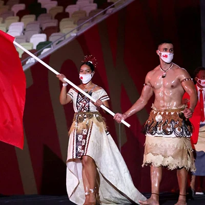 Đội tuyển Tonga tại lễ khai mạc