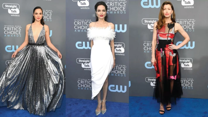 Tạm biệt màu đen, Gal Gadot và nhiều minh tinh nữ tỏa sáng tại Critics Choice Awards