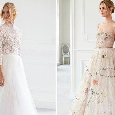 Váy cưới của Chiara Ferragni là thiết kế đặc biệt từ giám đốc sáng tạo Dior