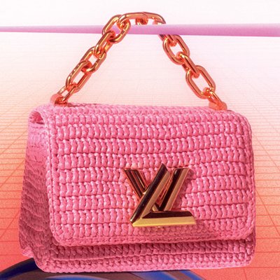 túi LV Twist pink