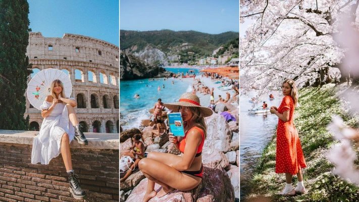 tạo dáng chụp ảnh du lịch Instagram