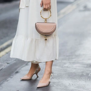 giày công sở slingback Dior màu be