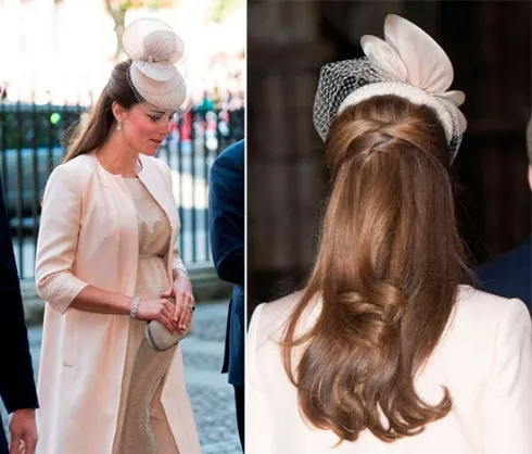 Kiểu tóc đẹp của công nương Kate Middleton - mũ