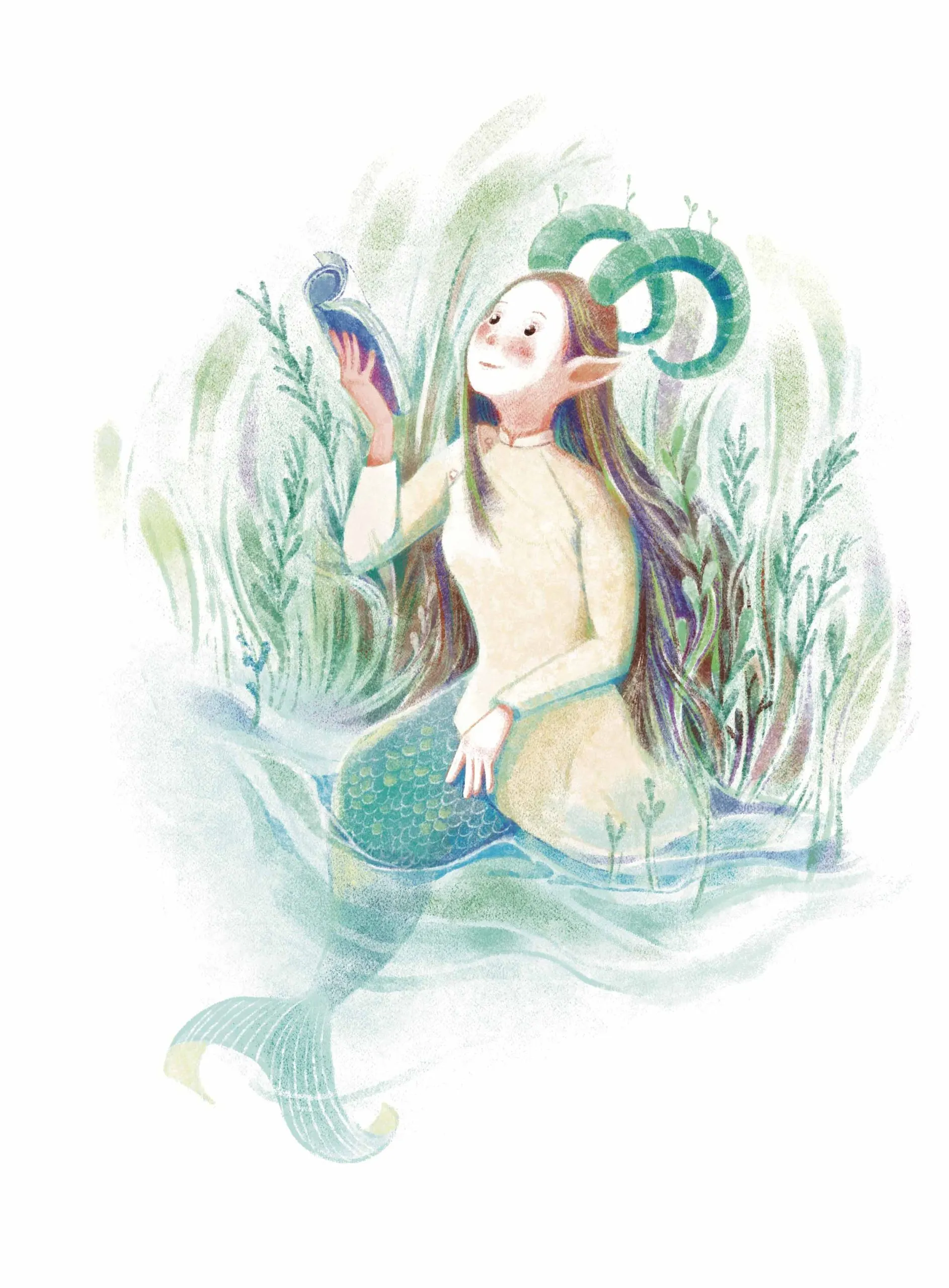 minh họa cô gái ma kết