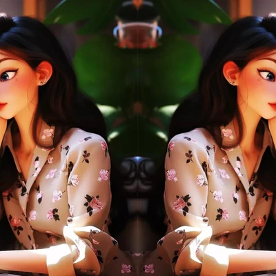 hai cô gái đang ngồi tựa cằm nhìn vào màn hình vi tính