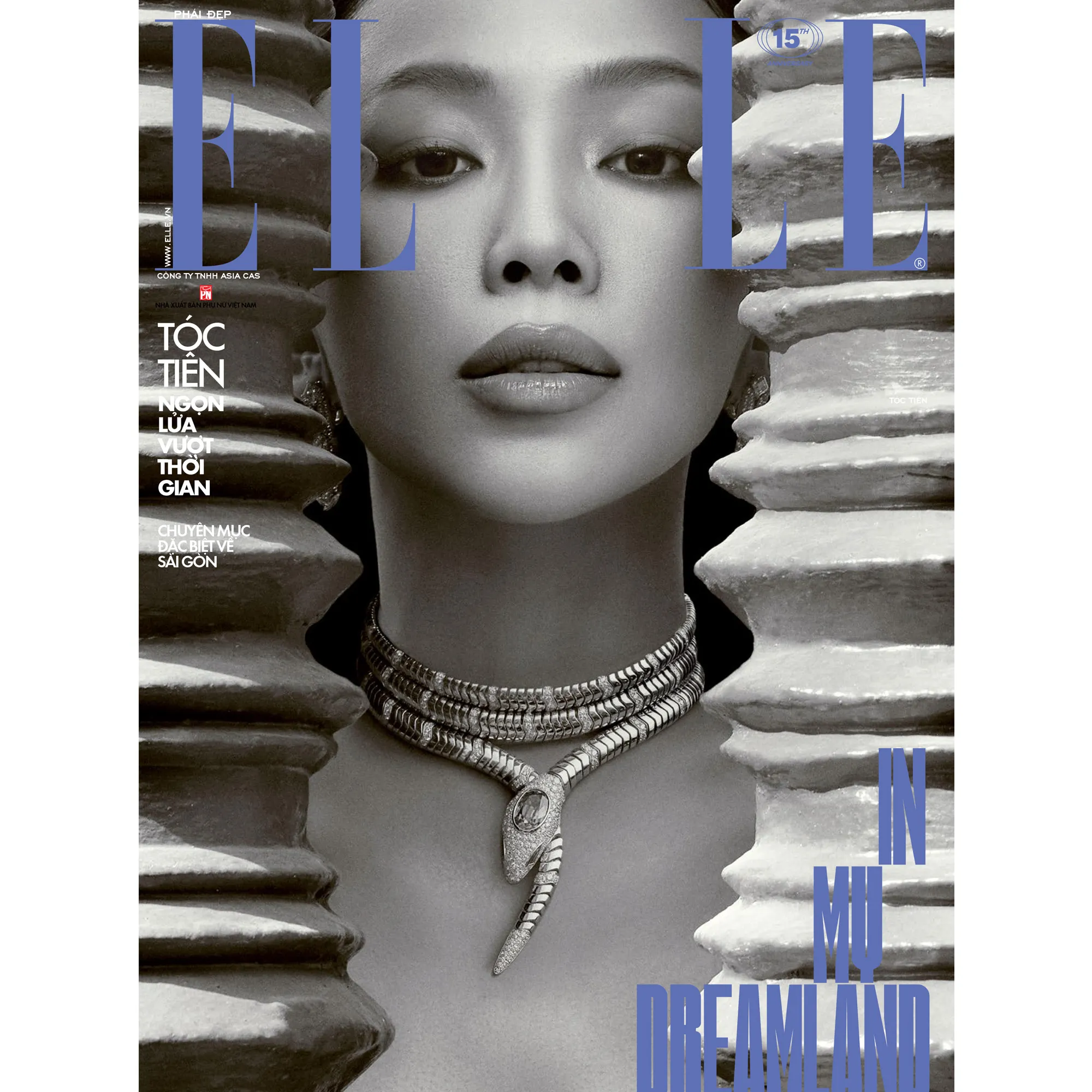 elle việt nam trang bìa tóc tiên