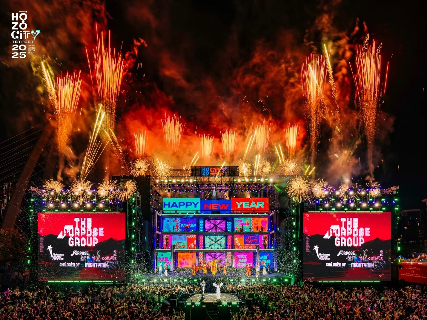 Countdown night - City-maze-ing trong Hozo City Tết Fest 2025.