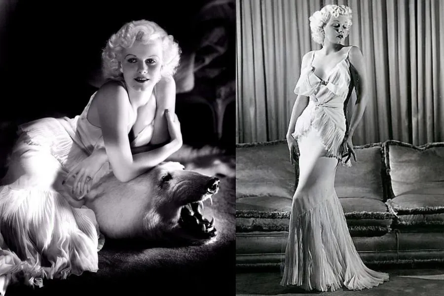 Nữ diễn viên Jean Harlow - biểu tượng phong cách Hollywood Glamour