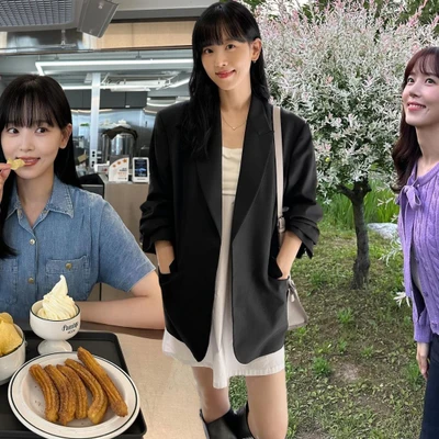 Tủ đồ đời thường đậm chất thanh xuân của “chị gái Suzy” Kang Han Na
