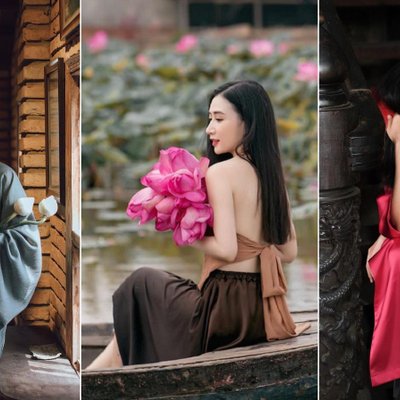 chụp ảnh Tết đẹp