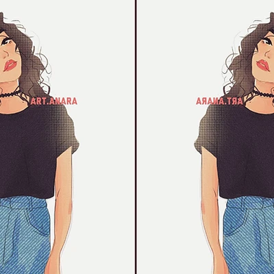 hai cô gái diện áo đen đeo choker