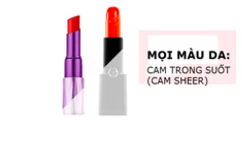 Son màu cam dành cho mọi màu da