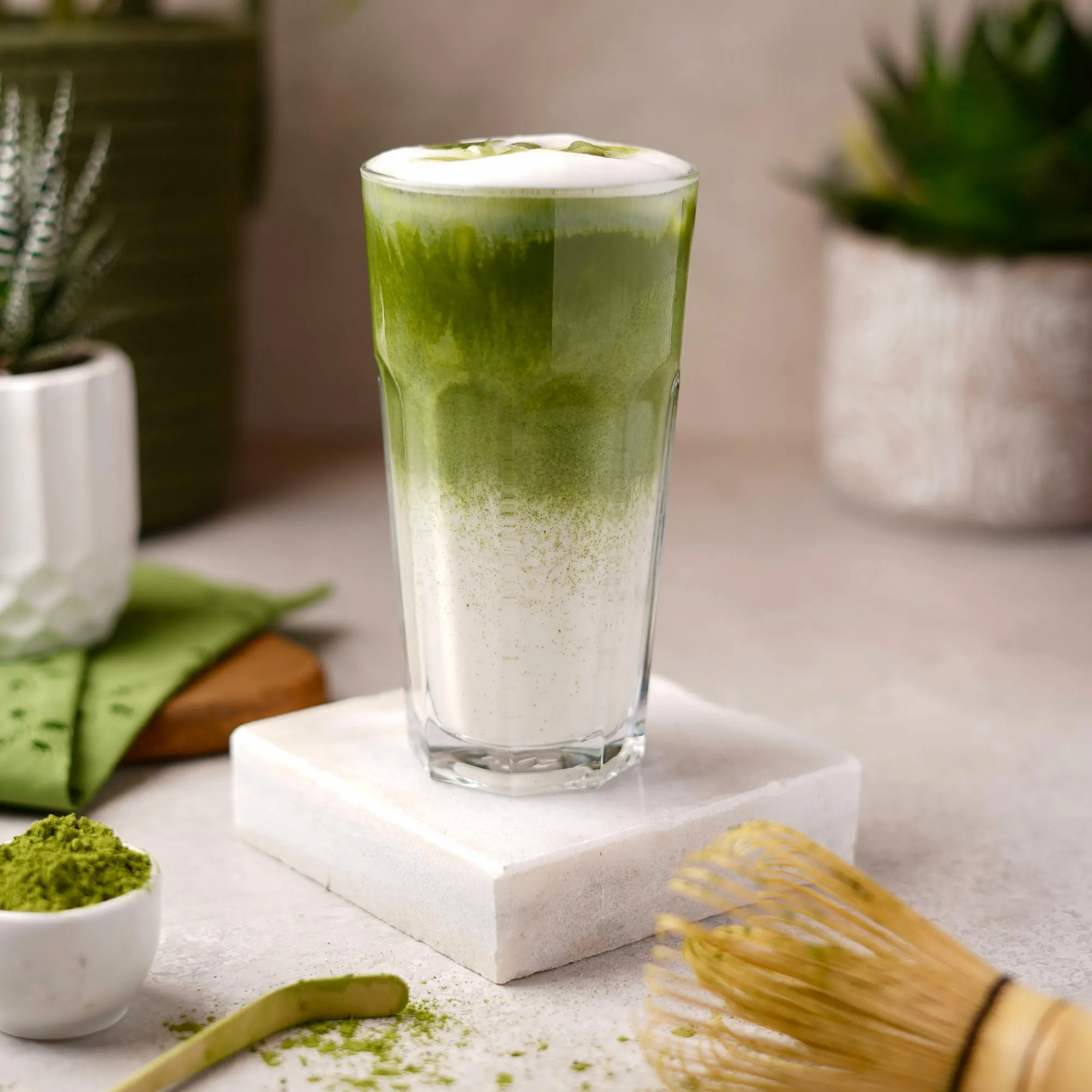 matcha latte đá