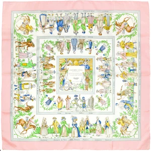 Các hoa văn tuyệt đẹp trên chiếc khăn lụa Hermes nghìn đô 1995 - Costumes Civils Actuels, Françoise De La Perriere