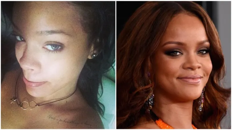 Rihanna vẫn luôn vô cùng quyến rũ dù cho cô có đang trang điểm <mark class=