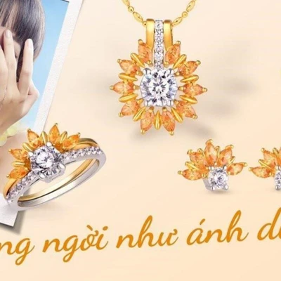 bộ sưu tập trang sức pnj hoa hướng dương