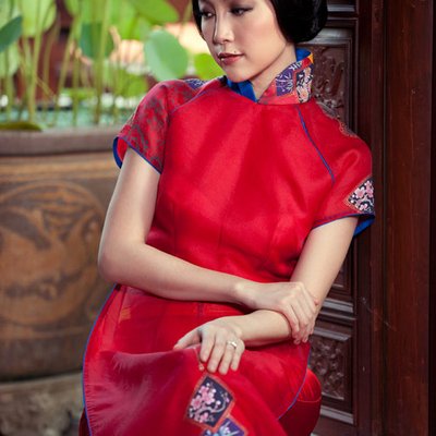 cac mau ao dai dep tay ngan