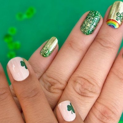 Những ý tưởng nail đẹp màu xanh mát mắt lấy cảm hứng từ trào lưu #trashtag đang thịnh hành