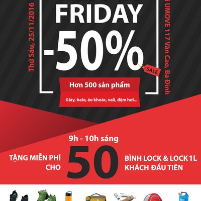 Ngày hội giảm giá đặc biệt Black Friday 2016